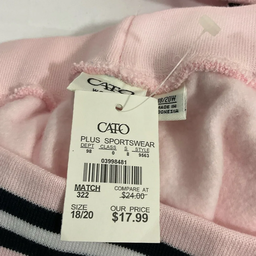 Cato Light Pink Zip-Up Hoodie - Picture 8 of 10